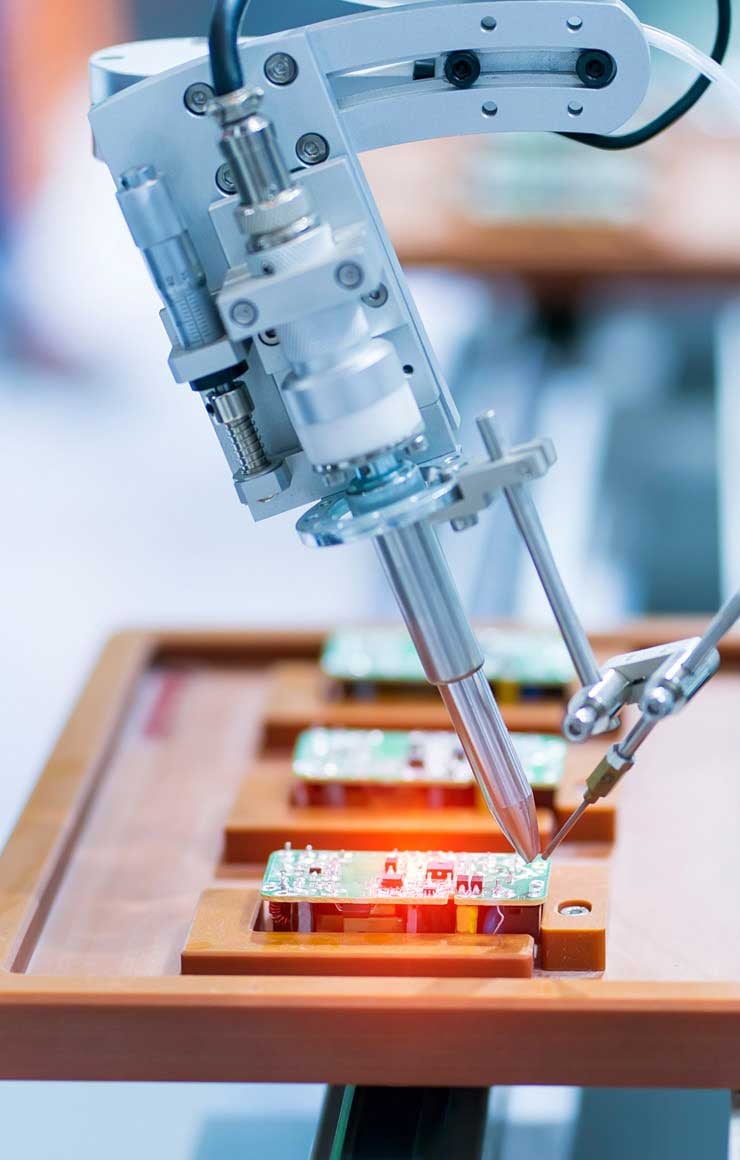 Spoločnosť KUK ponúka široký sortiment produktov od cievok v pohonnej technike až po elektronické komponenty pre automatizáciu budov. Ďalšie služby v oblasti elektroniky sú k dispozícii na základe požiadaviek zákazníka na všetkých úrovniach výroby.